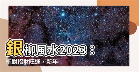 銀柳風水2023|2023銀柳風水：誰最適合在家中擺放？